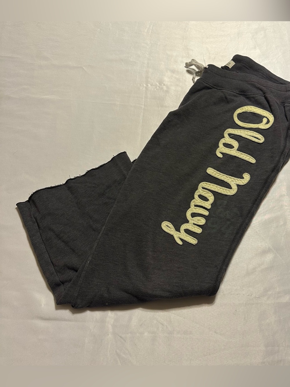 Old Navy Adult Black Logo Sweatpants